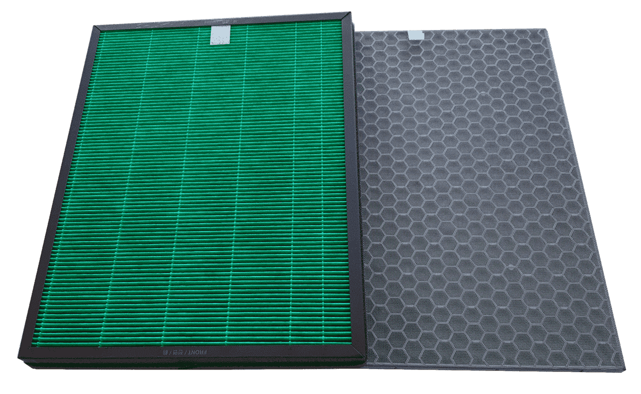 VALZONE Lot De 2 Filtres HEPA De Rechange Pour Purificateur D'air Coway Airmega 150, 2 Filtres HEPA Verts Et 4 Filtres à Charbon Actif, Numéro De