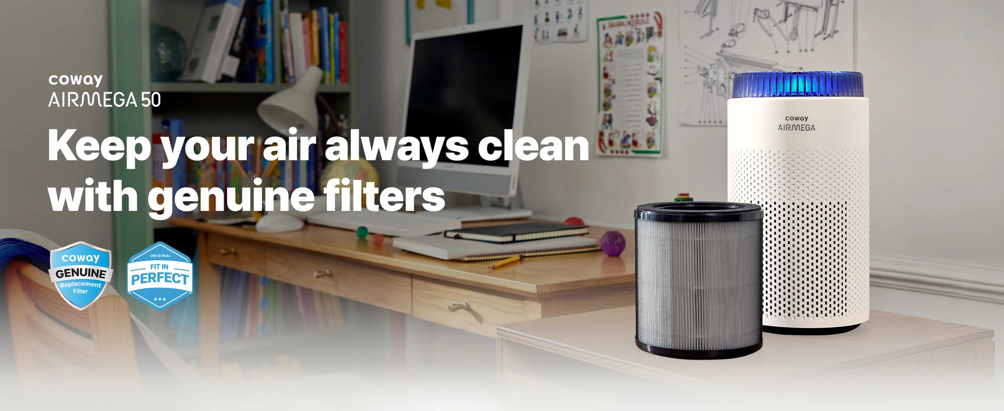 Coway Airmega 50 – Håll din luft alltid ren med originalfilter
